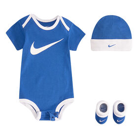 Ensemble Cadeau Nike Swoosh - Bleu, Taille 0-6 mois