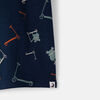 Short Sleeve 2 Piece Sleep Navy Scooter Print 4Y