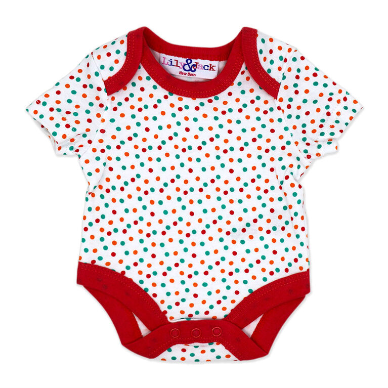 Lily & Jack Ensemble de 5 Pièces : Licorne rouge 0-3M