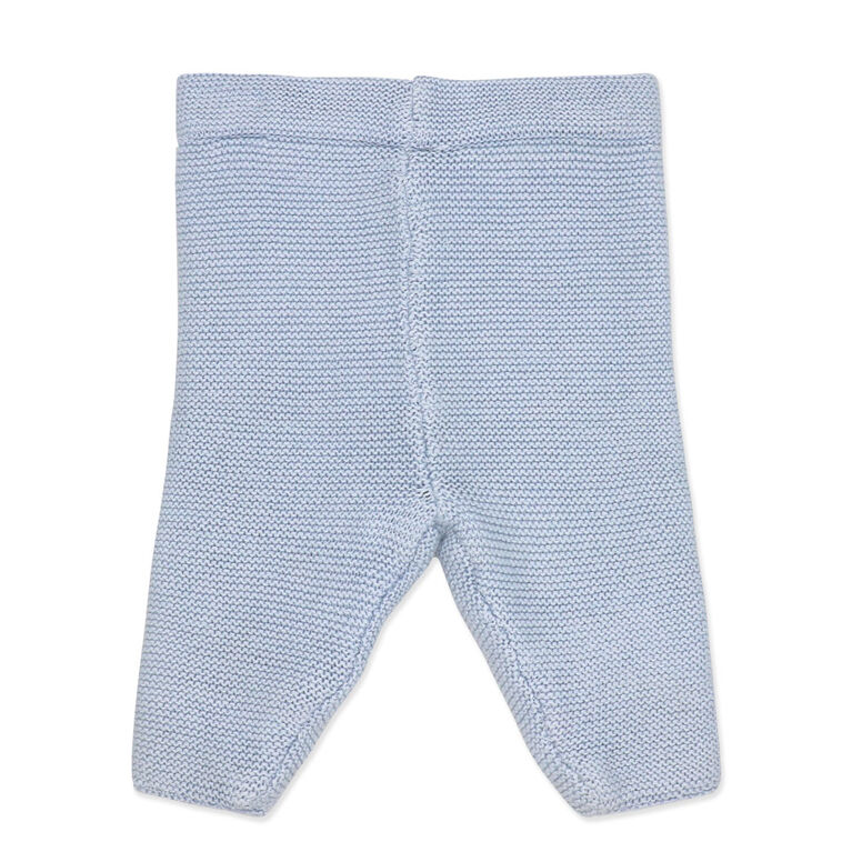 Rock-A-Bye Baby Boutique Blue Knitted 2-Piece Cardigan and Pant Gift Set 3-6M
