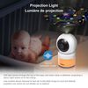 VTech VM5463 Moniteur vidéo numérique pour bébé de 5 po avec caméra panoramique et inclinable, lumière incandescente au plafond et veilleuse, (blanc)