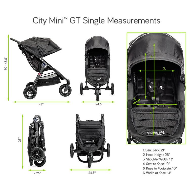 Baby Jogger City Mini Gt Stroller Black Babies R Us Canada