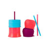 Boon Snug Straw Universal Lid and Cup Set - Blue/Pink/Purple