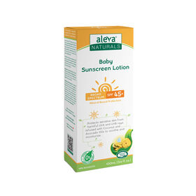 Lotion ècran solaire Bébé Aleva Naturals.
