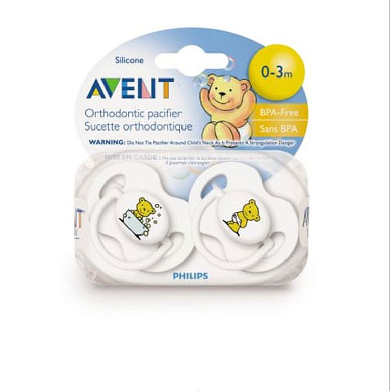 Philips AVENT - BPA Free Classic Pacifiers, 0-6 Months, 2-Pack, Pink