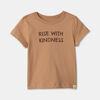 RISE Little Earthling Short Sleeve Tee Brown Rise Kindness Sleeve