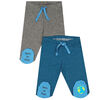 Earth by Art & Eden - Ensemble de 2 leggings Ian avec pieds - Niagra Multi, 9 mois