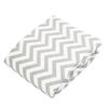 Kushies drap contour en flanelle pour table a langer - chevron gris.