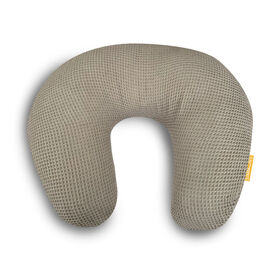 Coussin D'Allaitement Tricot Gaufré Taupe