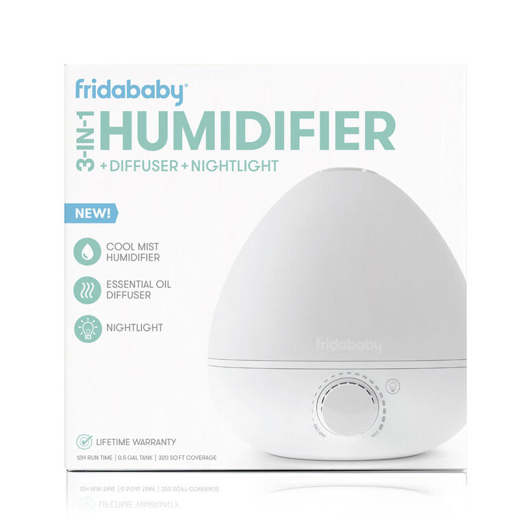 Fridababy - Veilleuse Diffuseur Humidificateur BreatheFrida 3 en 1