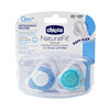 Ensemble de 2 sucettes orthodontiques Deco NaturalFit de Chicco, 0 Mois+ - Bleu.