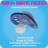 MAM Attitude Orthodontic Pacifier, 6+ Months 2-Count, Blue