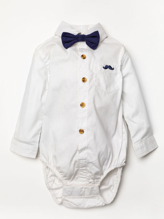 Little Gent Suspender Set Navy 0-3M