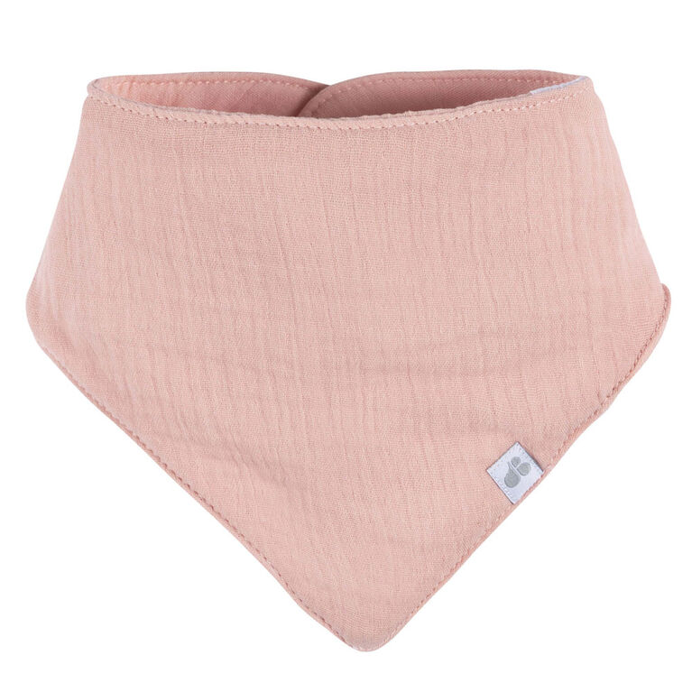 Just Born - Lot de 4 Bavoirs Bandana en Mousseline - Rose
