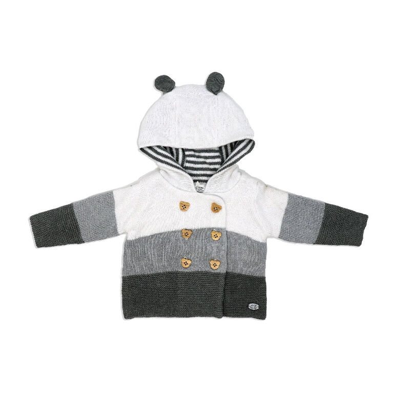 Rock A Bye Baby Uni 2 Piece Set-Grey 3-6M