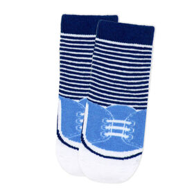 Small Wonder - Chaussette Tout-Petit, Baskets Bleues 2T-4T