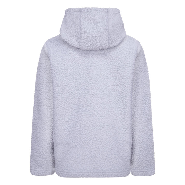 Light grey sherpa pullover clearance