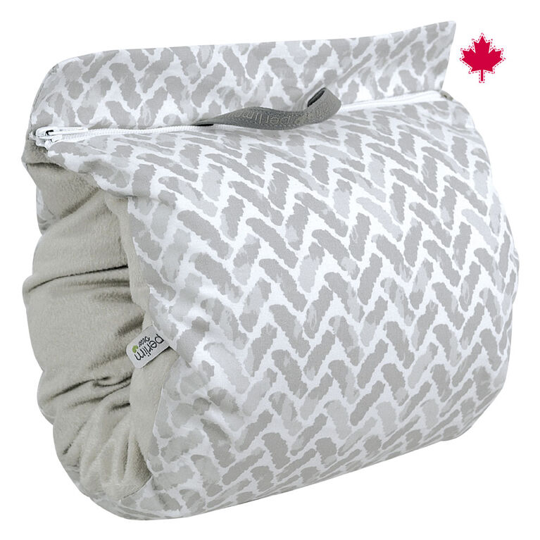 Perlimpinpin Nursing Muff- Chevrons Grey