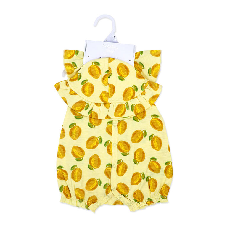 Sterling Baby 2 Piece Romper: Lemon