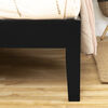 Vito Twin Solid Wood Platform Bed Black