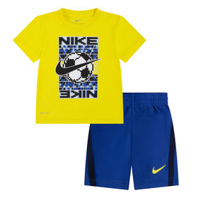 Nike DRI-FIT Shorts Set - Game Royal - Size 2T