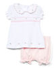 Rock a Bye Baby 2 Piece Short Set: Pink Floral 