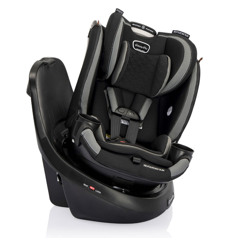 Evenflo Revolve360 Slim 2-in-1 Rotational Car Seat (Salem Black)