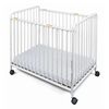 Foundations traditional steel compact crib with slatted ends