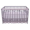 Sammy and Lou 1 Narrow Long Reversible White and Gray Velour Rail Cover