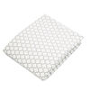 Kushies drap contour en flanelle pour parc - ornement blanc/gris.