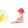 Maillot de bain 1 pièce à volants pour bébé Fraise 6-12 mois