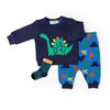 Lily & Jack - 3 Piece Quilted Set: Dinosaur - 6-12 Months