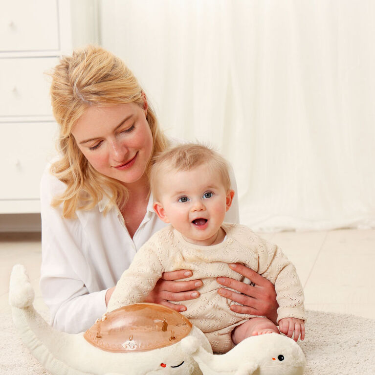 Cloud b Tranquil Whale Bundle w/Baby Plush Rattle White Night Light w/ Under Water Effect and Music