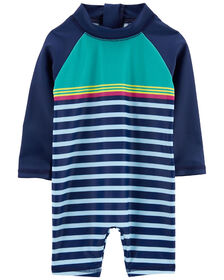 Carter's Striped One Piece Rashguard 6M