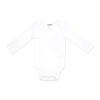 Naturelle Lot de 4 bodys à manches longues : blanc 3M