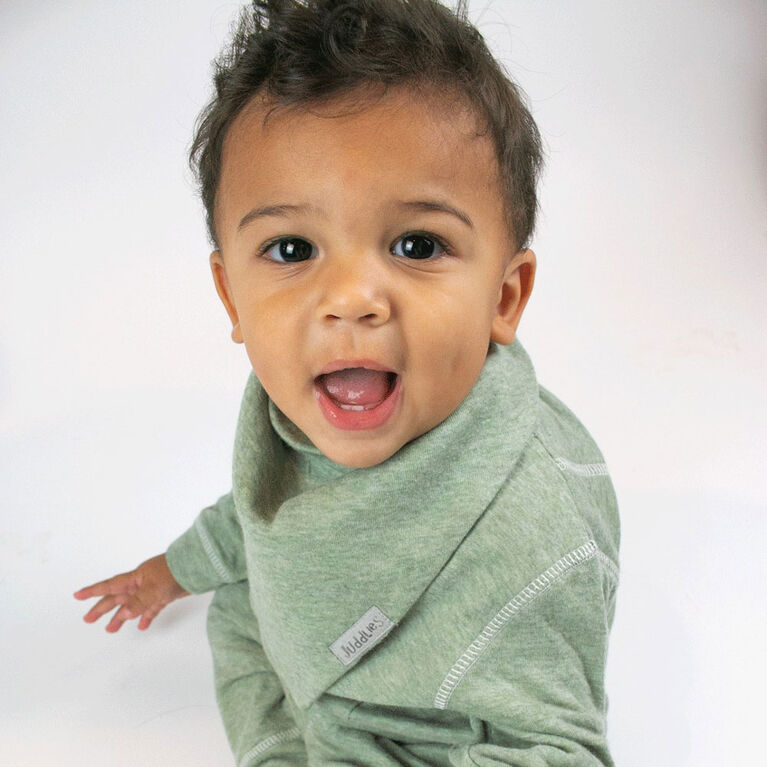 Juddlies - Breathe EZE 2PC Bandana Bib Olive + Denim Fleck