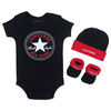 Converse 3-Piece Creeper Set - Black, 0/6 Months