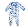 Baby Mode Blue Dinosaur Plush Fleece Sleeper-3-6M