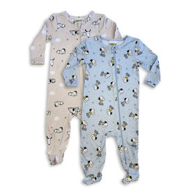 Peanuts 2 Piece Pack Sleeper - Blue/Grey