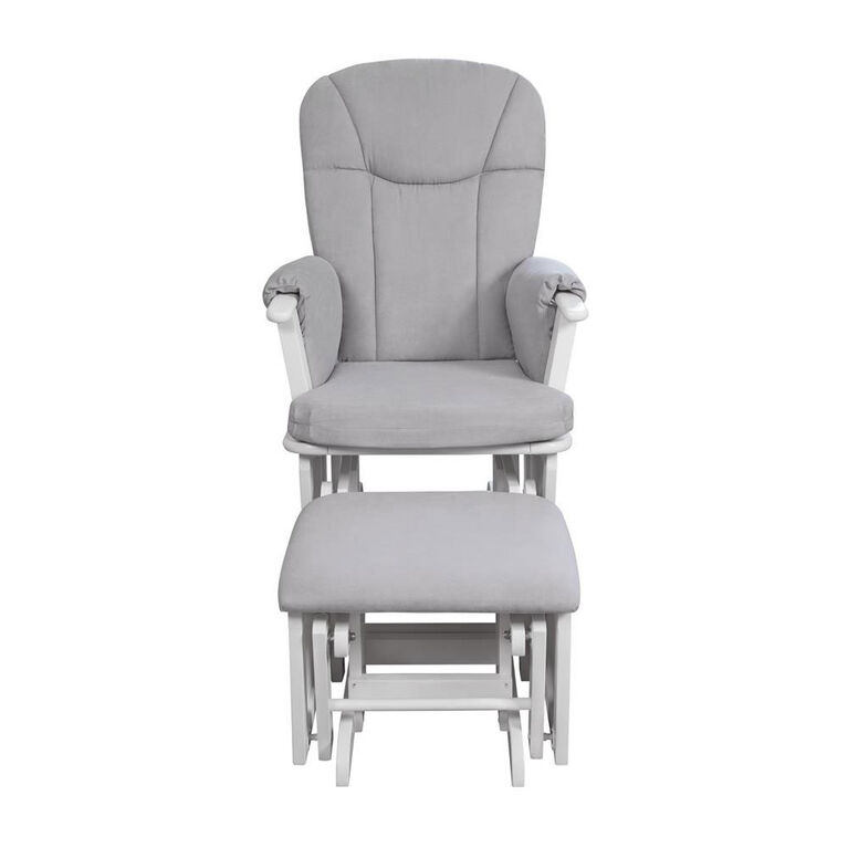Eddie Bauer Langley Glider Rocker & Ottoman White Babies R Us Canada