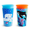 Miracle 360° WildLove Sippy Cup 2 pack - Orca/Polar Bear