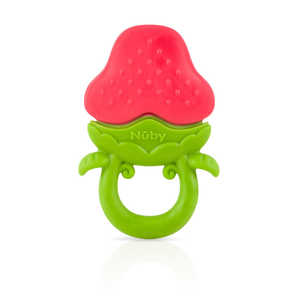 nuby strawberry teether