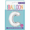 Ballons en forme de lettre en argent 14 " - C