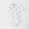 short-sleeve play all day organic bodysuit , 9-12m - white