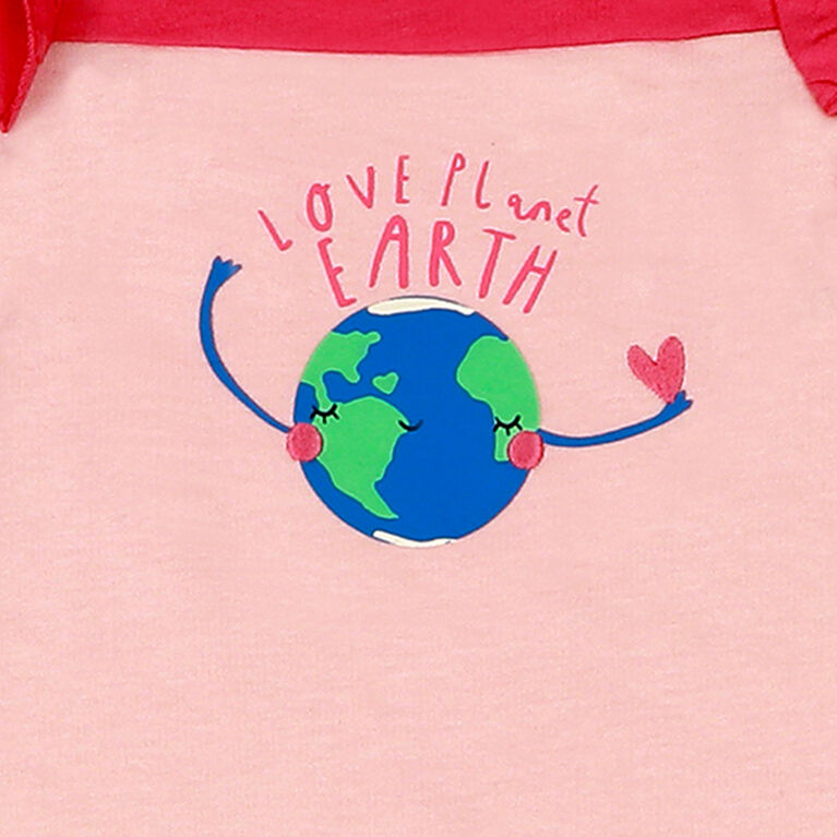 Earth by Art & Eden - Combinaison en molleton Maya - Rose, 9 mois