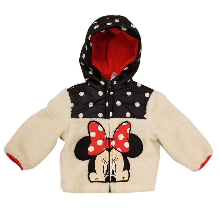 Baby Girl Minnie Mouse Sherpa Jacket 12 Months