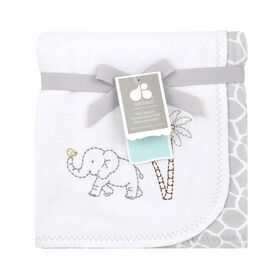 Just Born Interlock Blanket - Elephant
