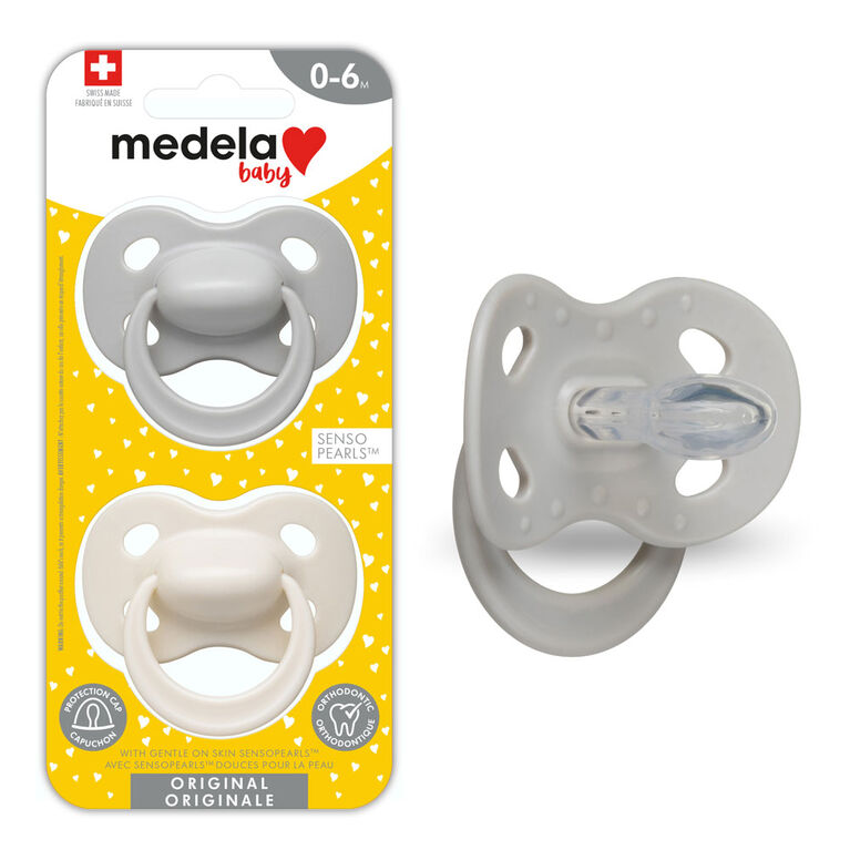 Medela Pacifier 0-6M Grey/Neutral (2)