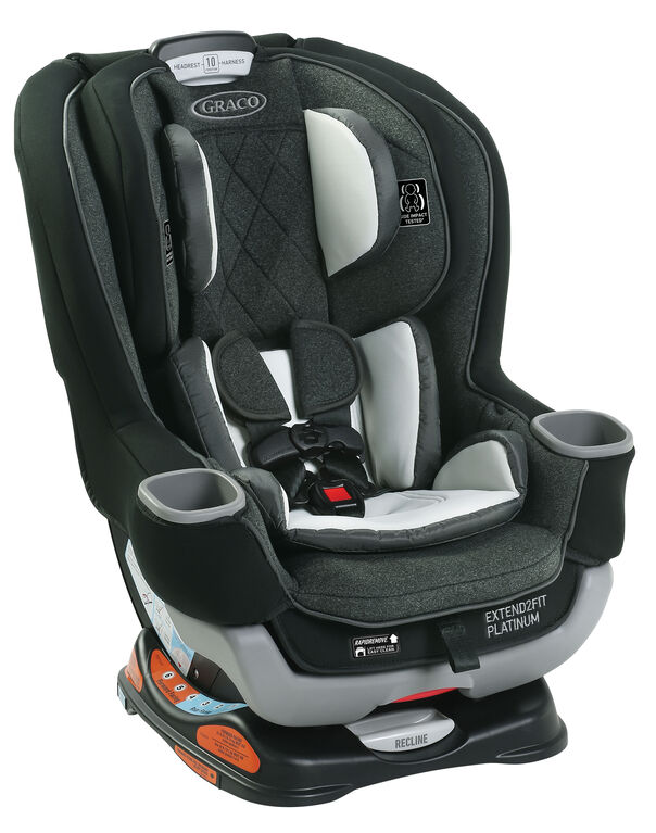 Siège d'auto transformable Graco Extend2Fit Platinum - Shale - Notre exclusivité