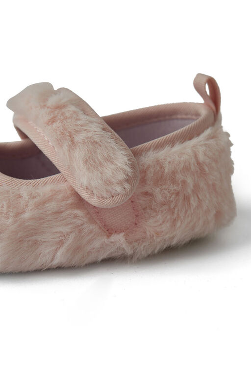 Soulier Ballet Plat Animal Rose 6-12M